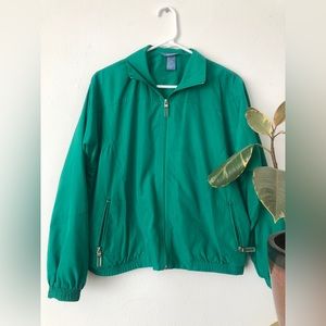 VTG windbreaker in bright teal